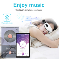 Kabelloser Aufladbarer Augenmassagegerät zur Linderung von Augenringen, Tragbarer Musikplayer, Luftdruckbeutel, Vibration, Wärmekompresse, Faltbar