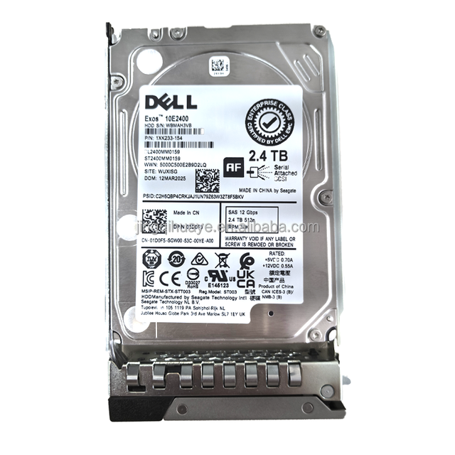 16TB/12TB/8TB/4TB/2TB/2.4TB/960GB SAS/SATA Server Hard Drive