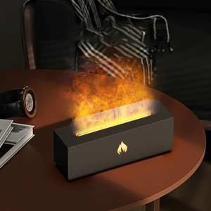 Tốt nhất 320ml hộ gia đình USB xách tay hương liệu siêu âm ngọn lửa màu xanh hương thơm lửa điện hương thơm tinh dầu khuếch tán - Product Image 2