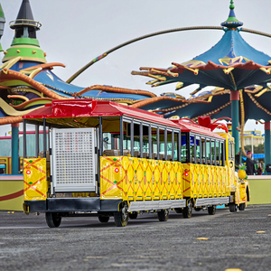 <span class=keywords><strong>Tren</strong></span> Turístico Eléctrico Personalizado <span class=keywords><strong>de</strong></span> 72 Asientos con Batería <span class=keywords><strong>de</strong></span> Litio, <span class=keywords><strong>Tren</strong></span> Turístico Eléctrico sin Rieles, Mini Autobús Eléctrico Urbano - Product Image 1