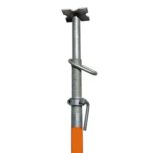 Construction Support Pole Shoring Scaffolding Heavy Duty Adjustable Telescopic Steel Prop Stand For Formwork