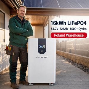 แบตเตอรี่ LiFePO4 ขนาด 16kWh 51.2V 324Ah 8000 รอบการใช้งาน ผ่านการทดสอบภาคสนาม พร้อมใช้งานกลางแจ้ง คลังสินค้าโปแลนด์ สำหรับเก็บพลังงานแสงอาทิตย์ที่บ้าน - Product Image 1