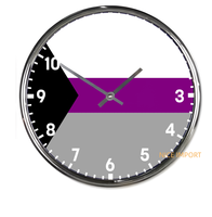 Horloge murale ronde Demigirl Rainbow, horloge silencieuse classique sans tic-tac, fonctionnant sur piles, pour bureau, maison, salon