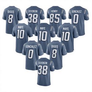 Venta caliente NF L Patriots Jersey Tallas grandes Hombres New England American Football Wear Transpirable Secado rápido 100% Poliéster Stock - Product Image 1