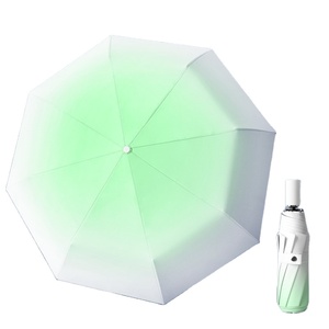 Parapluie en fibre de verre UV automatique à 3 plis personnalisé avec logo imprimé dégradé de couleurs fortes parapluies inverses pour cadeaux d'<span class=keywords><strong>occasion</strong></span> - Product Image 5