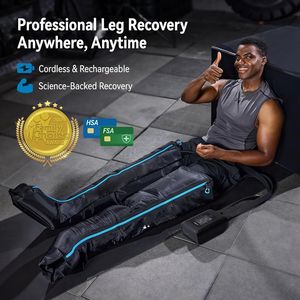 Sistema de Recuperación de Piernas por Compresión de Aire, Inalámbrico, Masaje Secuencial, Control de Tiempo, Alta Calidad para Alivio Muscular y Circulación - Product Image 3