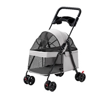 Poussette pliable légère pour animaux de compagnie, chariot de voyage portable pour petits chiens, chats, Teddy
