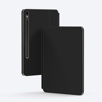 Casing Keyboard Magnetik Terapung Laudtec dengan Lampu Latar, Penutup Keyboard Nirkabel Kontrol Cerdas Untuk Samsung Tab S9 FE Plus