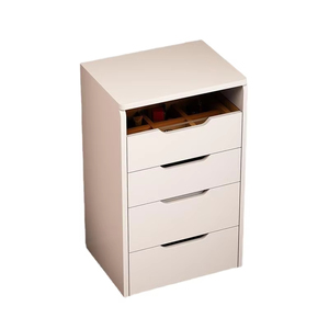 Toeletta Moderna Illuminata Multifunzionale con Specchio a Ribalta e Armadietto Contenitore per Camera da Letto e Uso Ospedaliero - Product Image 2