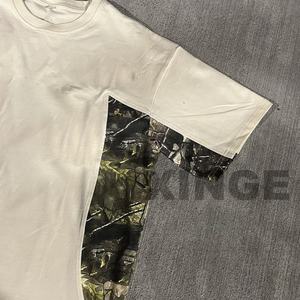 Camiseta de Hombre Extra Grande 100% Algodón, Personalizada con Logotipo, Bloques de Color, Hombros Caídos, Estilo Grueso - Product Image 2