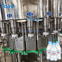 Ligne de production d'eau complète incluant des machines de soufflage, de traitement de l'eau, de remplissage, d'étiquetage et d'emballage