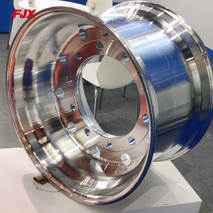 Jantes en aluminium de qualité d'usine 22,5x8,25 <span class=keywords><strong>pour</strong></span> camions, semi-remorques, 10 <span class=keywords><strong>trous</strong></span>, double polissage, <span class=keywords><strong>jante</strong></span> en acier - Product Image 2