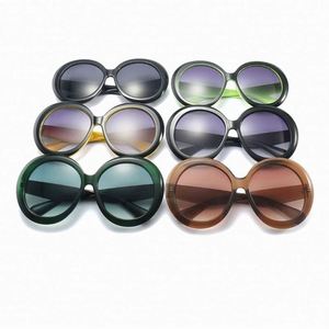 Newest Fashion Unique Custom Logo Large <b>Frame</b> <b>Sunglasses</b> for Ladies UV400 Oversized <b>Round</b> Women <b>Sunglasses</b> 2021 - Product Image 2
