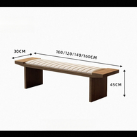 Collection de bancs scandinaves en bois massif – Chaise de salle à manger design simple pour adultes, idéale pour le bureau ou le salon