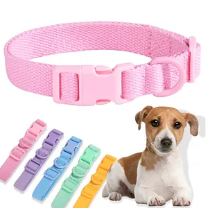 2024 New Version Adjustable Dog Pet Supplies Collar Outdoor Hiking Training Safe Durable Nylon Dog Collar