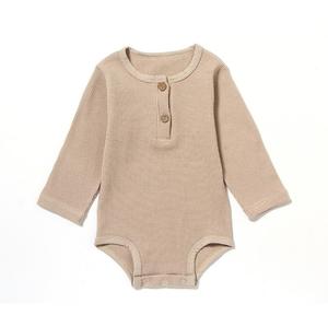 Vêtements pour bébé de 0 à 3 mois Combinaison en tricot gaufré pour nouveau-né Combinaison à manches longues arc-en-ciel Vêtements pour enfants - Product Image 3