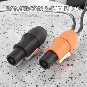 Connecteur de prise étanche IP65 20A Powercon à verrouillage 3P en cuivre avec boîtier PC NAC3FCA/NAC3FCB pour alimentation électrique - Product Image 2
