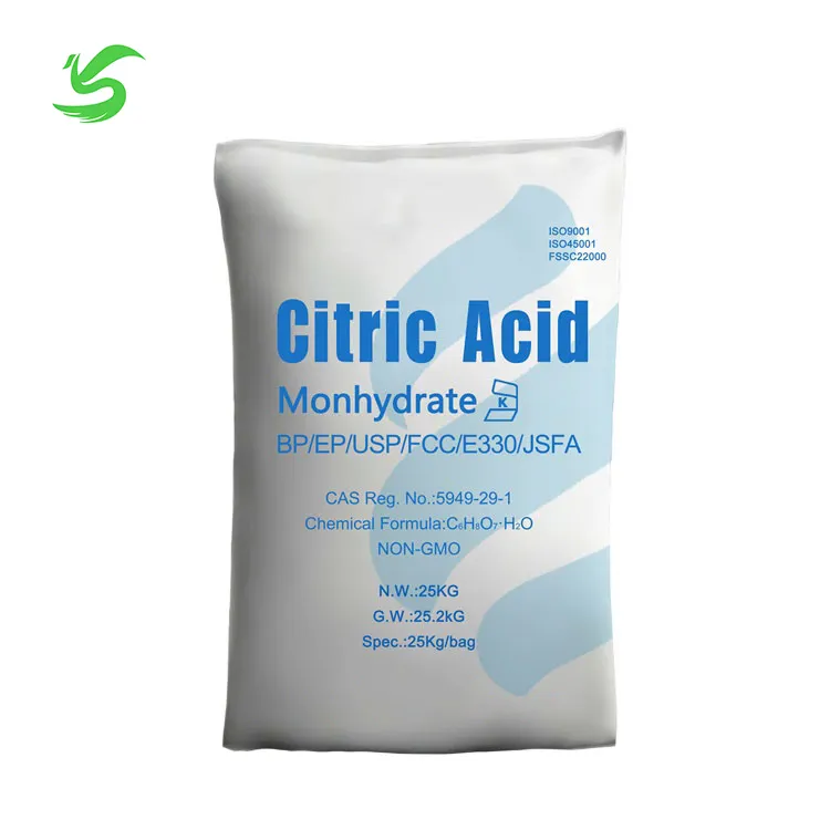 Factory price food grade citric acid e330 citric acid production