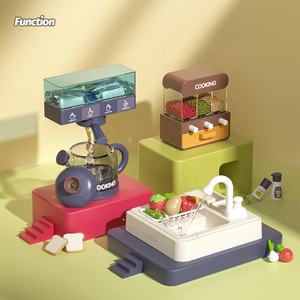 Samtoycn Juego de Cocina de Plástico Multifuncional de 100 CM, Juguete de Simulación de Cocina Real, Juego de Comida para Niños - Product Image 3