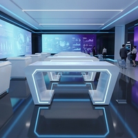 Conception d'intérieur de pharmacie pour projet mondial de magasin de bien-être industriel, grande capacité, écologique, recyclable, éclairage LED