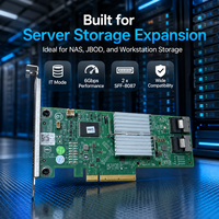 Untuk Kartu Dell PERC H310 HBA Cross-Flashed IT Mode SAS2008 8 Port 6Gb/s SAS SATA PCIe2.0 X8 2*SFF8087 ZFS TrueNAS UnRAID.