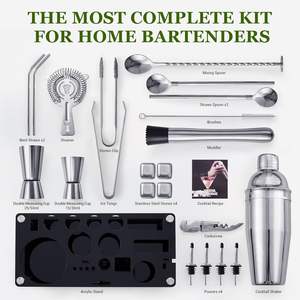 Barware Set<br/>Set Professional Barware Tool Sets <b>Bar</b> <b>Accessories</b><br/>Customized Whiskey Barware Set - Product Image 3