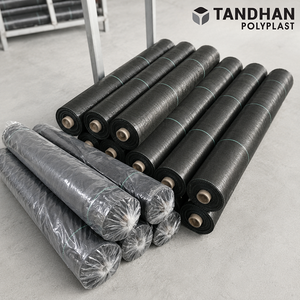 แผ่นควบคุมวัชพืชแบบหนาพิเศษ ทนทานต่อรังสียูวี สำหรับแปลงปลูกในสวน ผ้าปูพื้นสำหรับจัดสวน - Product Image 1