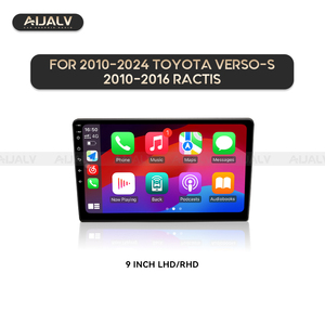 AIJALV Grossiste Mise à niveau Noir Matten Pour 2010-2024 <span class=keywords><strong>TOYOTA</strong></span> <span class=keywords><strong>Verso</strong></span>-<span class=keywords><strong>s</strong></span> 2010-2016 Ractis 9 pouces Cadre Android Cadre Fabricant - Product Image 2