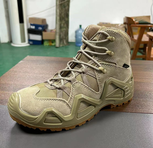 Bottes de randonnée TSB07 AK Aeiska en daim noir et vert, et daim marron désert, durables et imperméables, à tige basse, mi-haute ou haute, pour le désert - Product Image 4