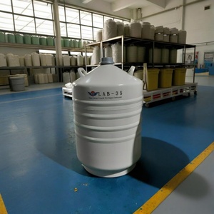 Isolation multicouche N2 Bidon cryogénique LAB-10 10L Réservoir d'azote liquide de laboratoire pour la recherche biologique - Product Image 1