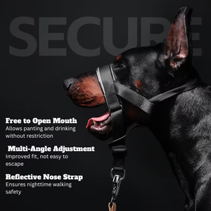 Arnés de Cabeza para Perro Antitirones con Acolchado Suave y Reflectante, Arnés de Hocico Acolchado Suave, Arnés de Cabeza para Perro Antitirones con Correa de Seguridad - Product Image 5