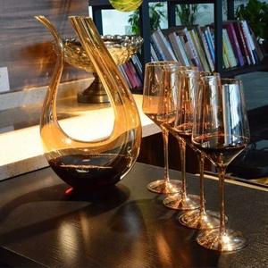 Nouveau Carafe à <span class=keywords><strong>Vin</strong></span> Ambrée de Luxe Faite à la Main avec Verres, Vente en Gros - Product Image 6