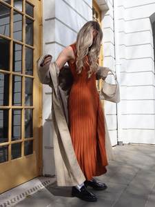 Robes d'été en coton pour femmes, longues et décontractées, sans manches, moulantes, en tricot côtelé uni, maxi, robe pull blanche pour filles - Product Image 5