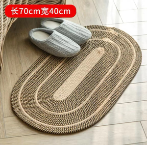 Juego de Cestas de Almacenamiento de Cuerda de Algodón, 3 Piezas, Cestas Tejidas Encajables, Color Blanco Natural y Marrón, Asas de Cuero Sintético, Organizador de Juguetes para Guardería - Product Image 6