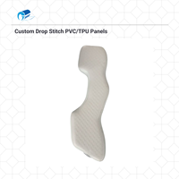Tissu gonflable Drop Stitch personnalisé en PVC TPU à double paroi, construction 3D, doublure imperméable, matelas pneumatique pour bateau DWF 5-20 cm