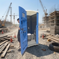 Toilettes mobiles préfabriquées portables en HDPE pour le compostage, cabine WC, toilettes mobiles pour la construction