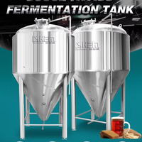 Cuve de fermentation de bière en acier inoxydable SUS304 CE 20HL, cuve isobare conique à double enveloppe glycolée pour brasserie artisanale
