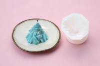 Geometrische Berggipfel-Silikonform für Kerzen, Eisberg-Form 3D Low-Poly-Wachsgussform für DIY-Heimdekoration und Basteln