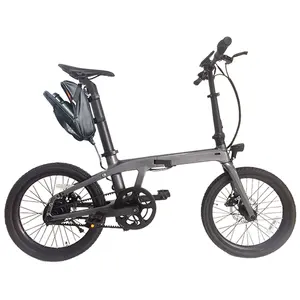 Anlochi neues Elektrofahrrad 2024 20 Zoll 36 V 250 W versteckter Akku Drehmomentsensor Carbonfaser Riemenantrieb Klappbares E-Bike