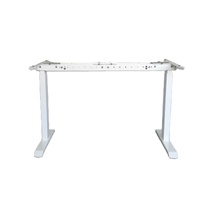 Cadre de bureau électrique réglable en hauteur à deux pieds et double moteur, construction en fer, trois niveaux, 4 mémoires, 120 kg