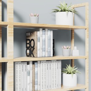 Einzigartige L-Form Metall Buchs tütze dekorative Bücher enden Design Bücher stopper für Regal - Product Image 2