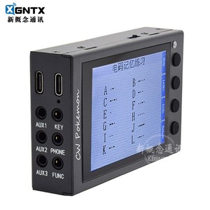 Appareil d'entraînement au code Morse miniature GNTX CW Pokemon avec écran et ports de clavier pour l'entraînement - Product Image 1