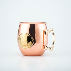 Mug jumbo en acier inoxydable personnalisé, style américain antique, camping, rose gold, Moscow Mule, pour Noël - Product Image 5