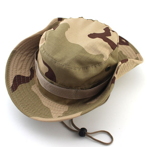 Camouflage <b>Bucket</b> <b>Hat</b> for <b>Men</b> Outdoor Hiking Summer Sun Protection Panama Style Camo Fishing Cap - Product Image 3