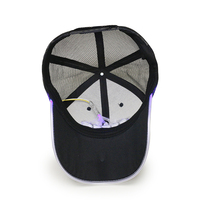 Cappellino Trucker a 6 Pannelli in Cotone e Rete con Logo Ricamato Personalizzato e Luci LED, Moda Estiva per Attività all'Aperto