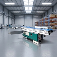 Scie à table coulissante HYSEN HS3200A 220V 380V, scie à panneaux automatique robuste