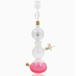 Verre <span class=keywords><strong>de</strong></span> laboratoire 250ml 500ml 1000ml 2000ml Générateur <span class=keywords><strong>de</strong></span> gaz hydrogène Kipp avec <span class=keywords><strong>robinet</strong></span> <span class=keywords><strong>d</strong></span>'arrêt et bouchon en caoutchouc <span class=keywords><strong>de</strong></span> l'usine Tiandi - Product Image 2