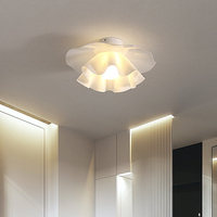 Plafonnier LED nordique moderne, design floral créatif, base en fer simple et élégante pour la maison, le bureau, la chambre, le couloir, la véranda des enfants