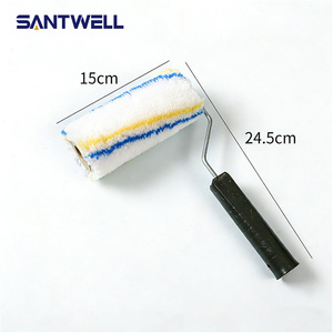 4/6/8/9 Inch Short Handle <b>Paint</b> Roller Long Bristle Roller for Latex <b>Paint</b> Waterproof Coating Efficient Painting for Walls - Product Image 2