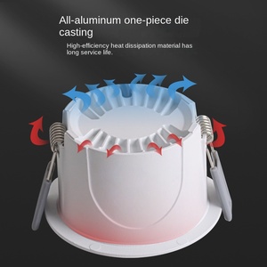 Nuevo Downlight LED Delgado personalizado 7W Luz de techo empotrada Venta caliente SpotlightCOB LED para uso en interiores de hogares y hoteles - Product Image 3